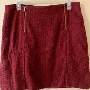 Loft tweed pencil skirt-10P